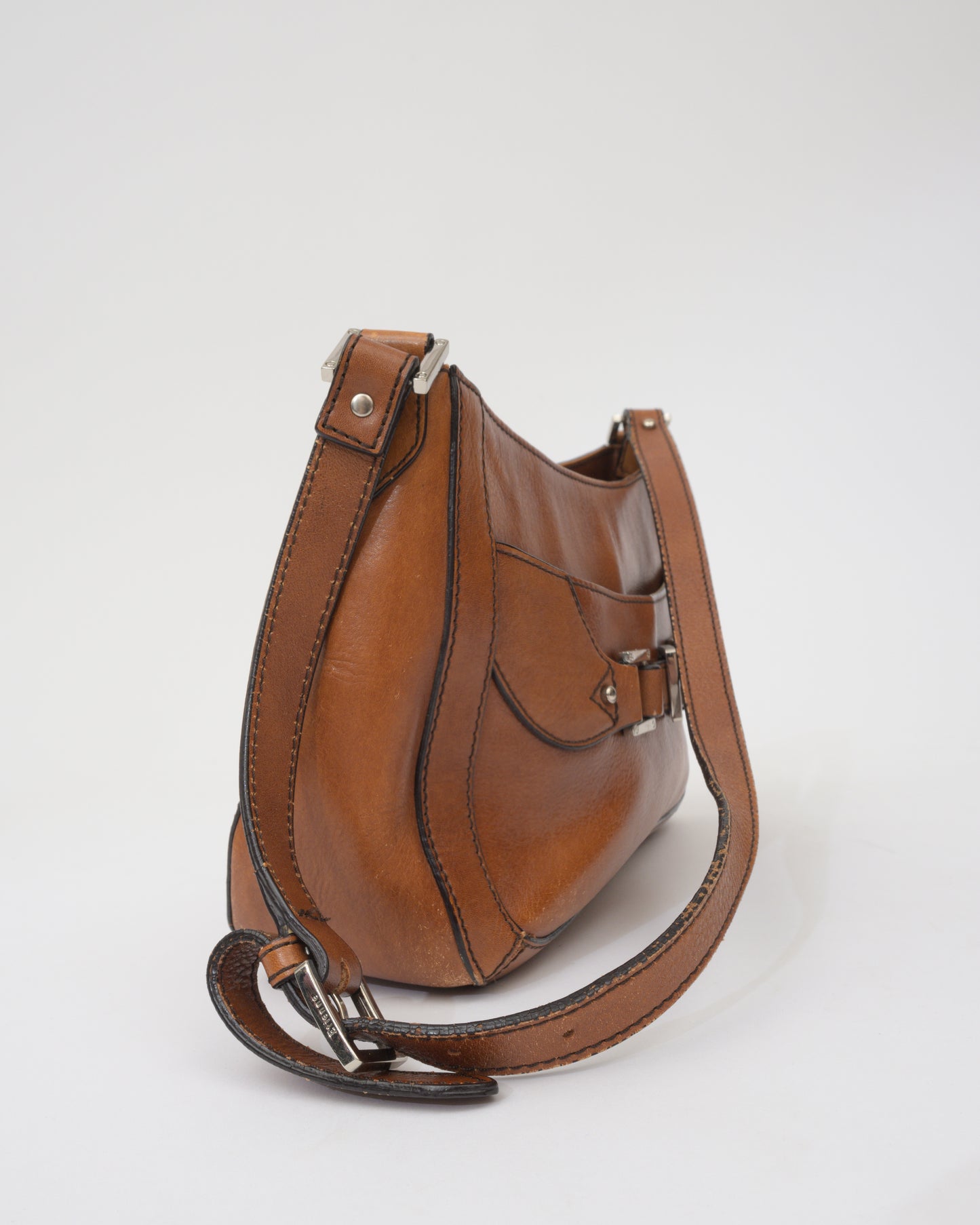 Vintage Toffee AIGNER Leather Bag