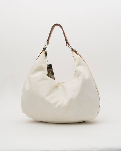 2000s PRADA Limited-Edition "Print & Sketch Embroidery" Tessuto Hobo Bag (as is)