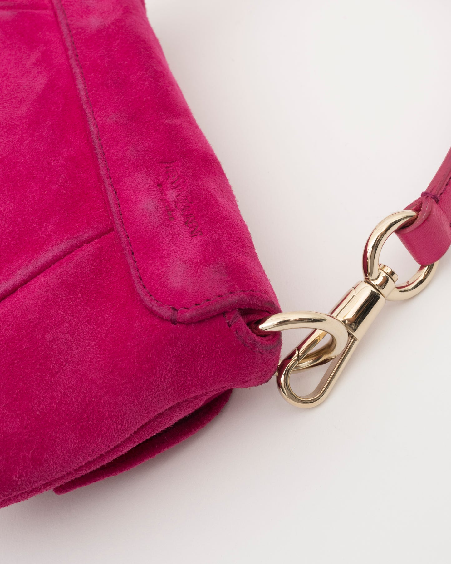 SS2003 YSL Tom Ford Pink Suede Nadja Rose Mini Bag