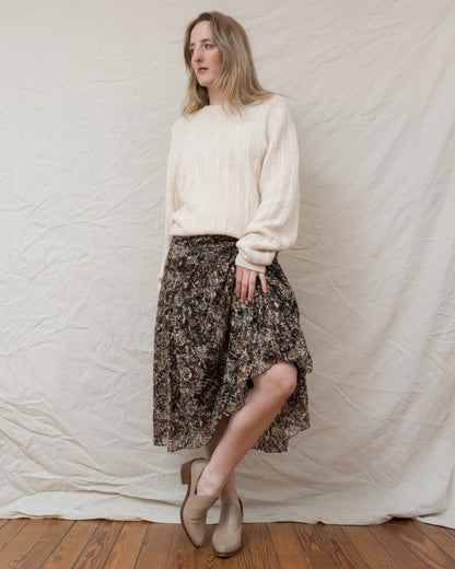 Vintage Mesh Abstract Skirt (S-L)
