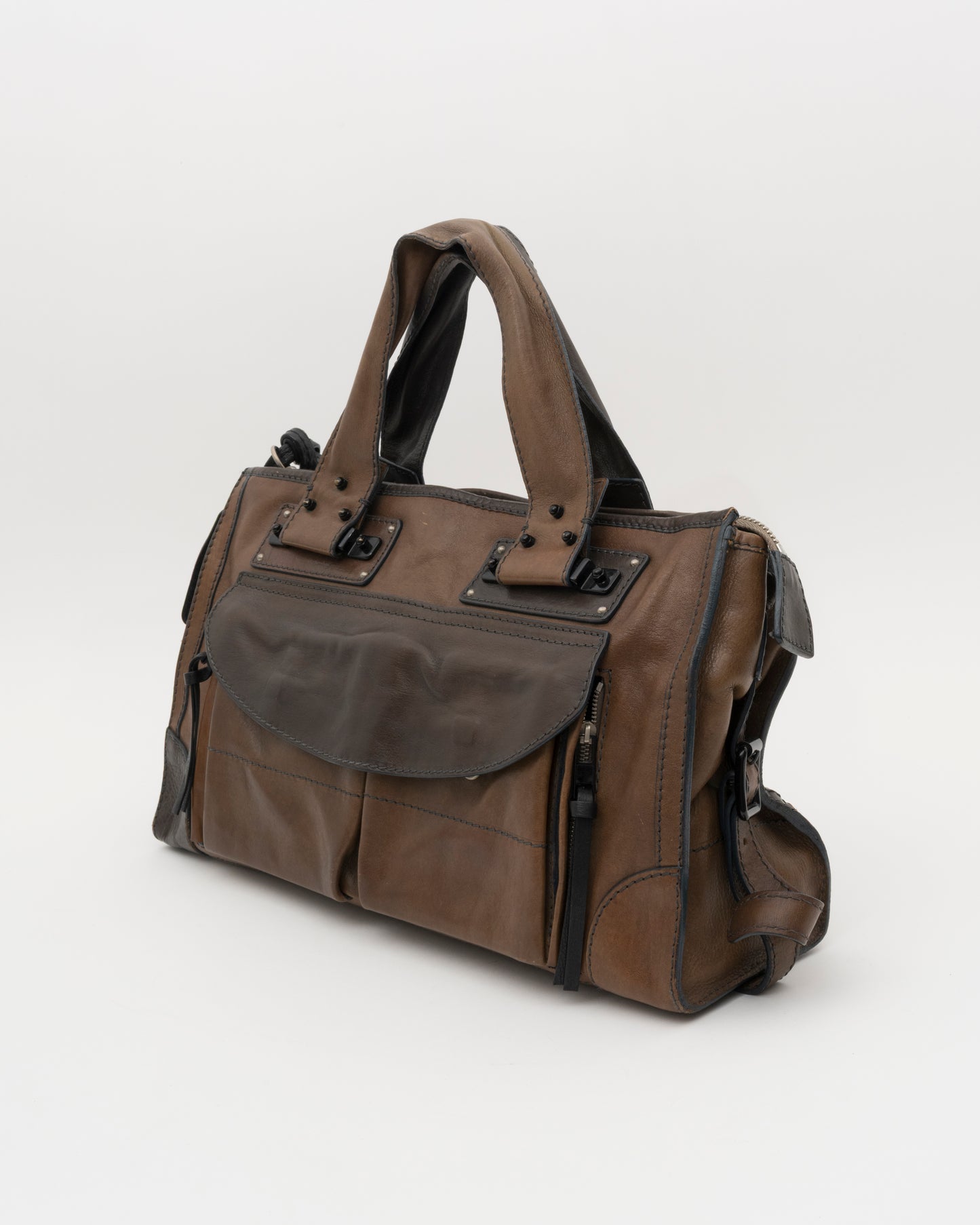 2000s CHLOE Tracy Brown Leather Bag