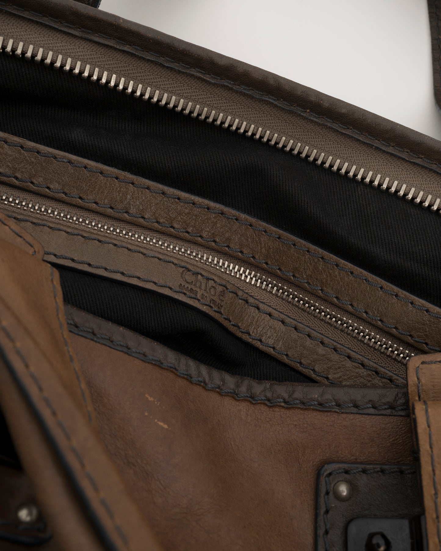 2000s CHLOE Tracy Brown Leather Bag