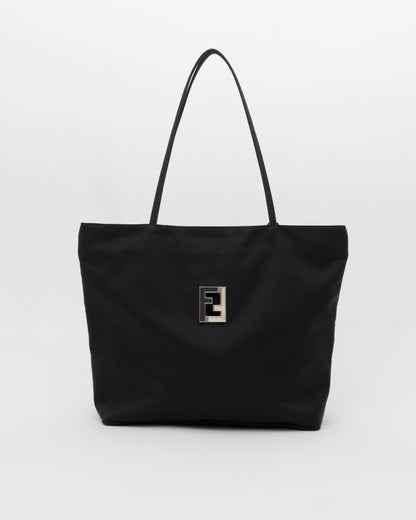 90s FENDI Large Tessuto Tote Bag