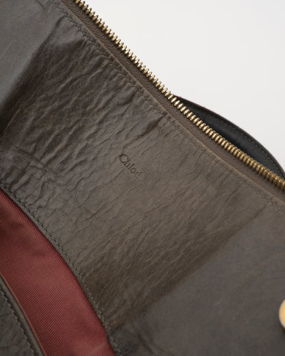 2000s CHLOE Victoria Olive Leather Bag