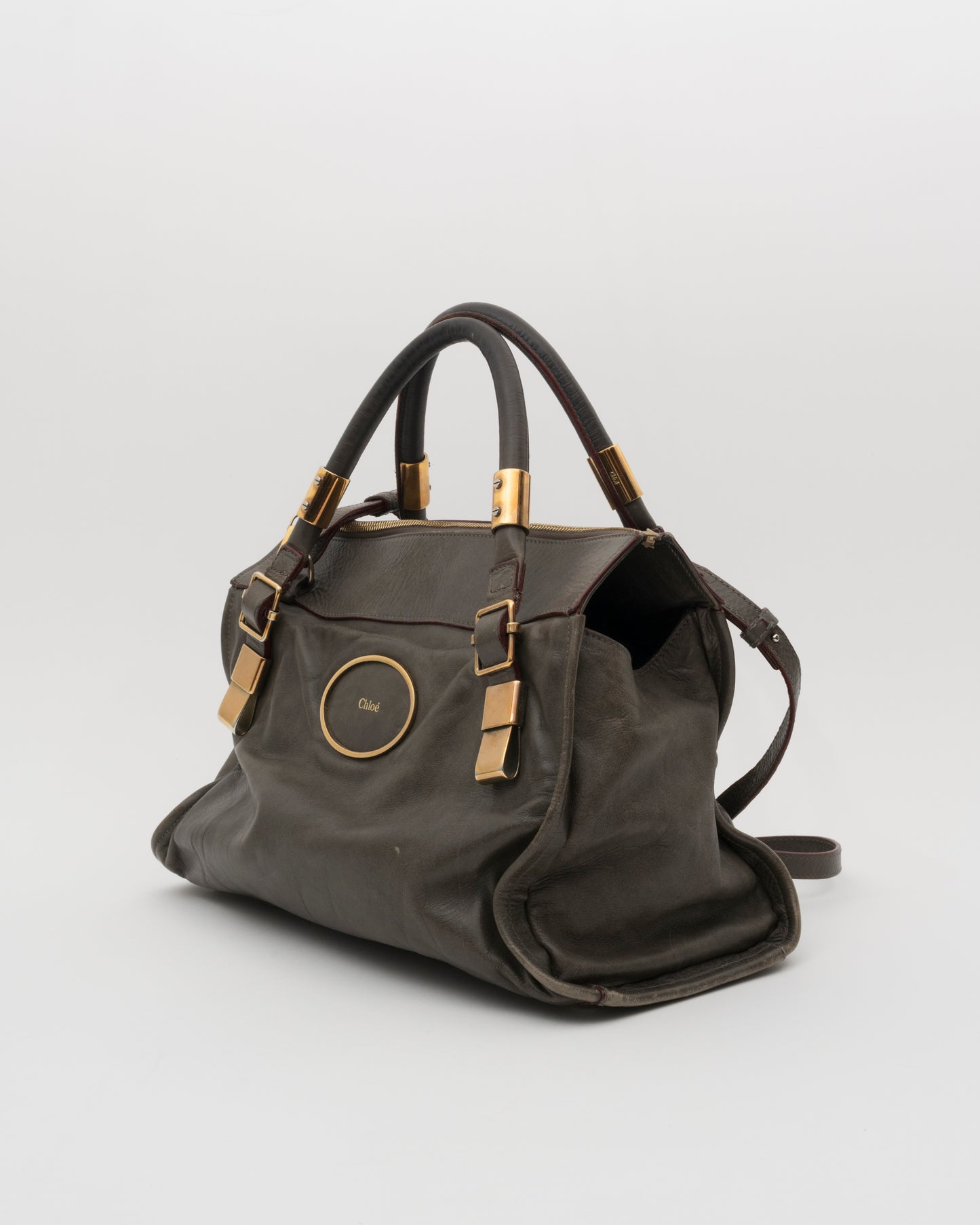 2000s CHLOE Victoria Olive Leather Bag