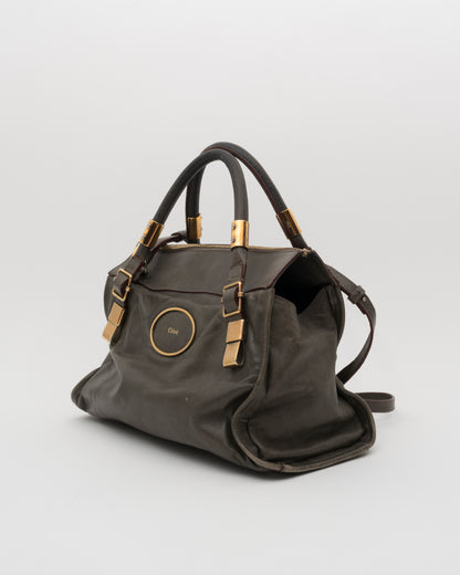 2000s CHLOE Victoria Olive Leather Bag