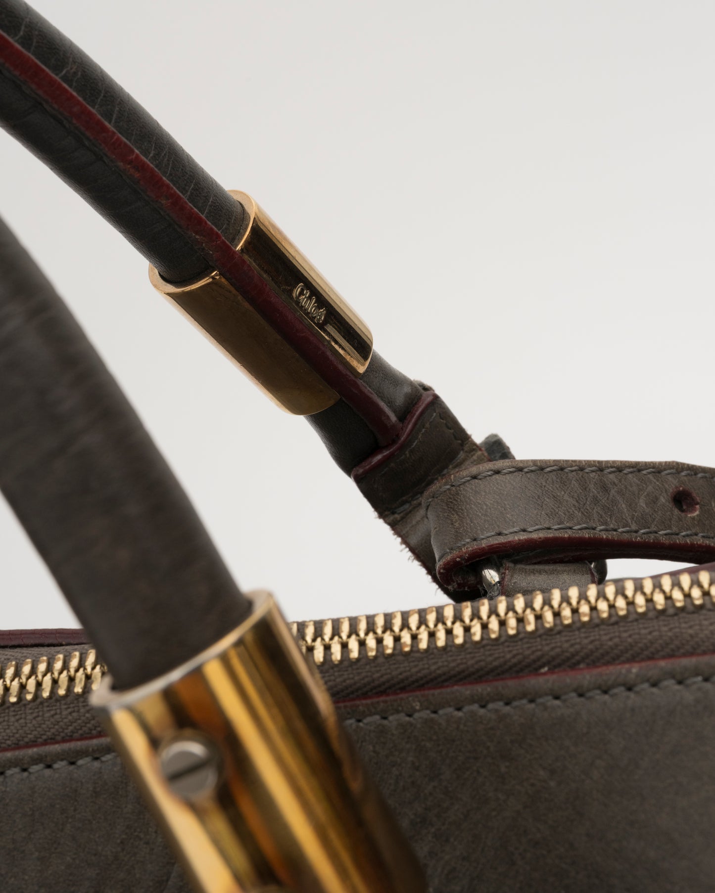 2000s CHLOE Victoria Olive Leather Bag