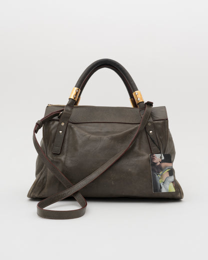 2000s CHLOE Victoria Olive Leather Bag