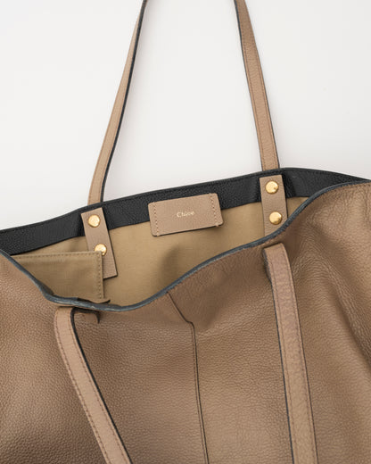 2000s CHLOE Taupe Leather Bag (as is)