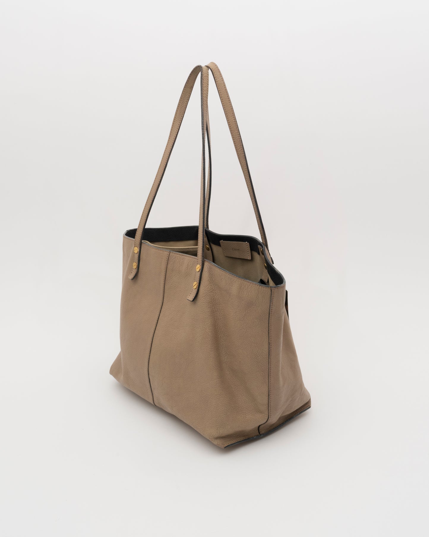 2000s CHLOE Taupe Leather Bag (as is)