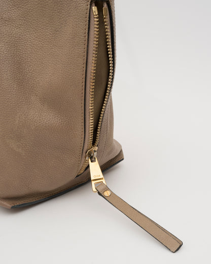 2000s CHLOE Taupe Leather Bag (as is)