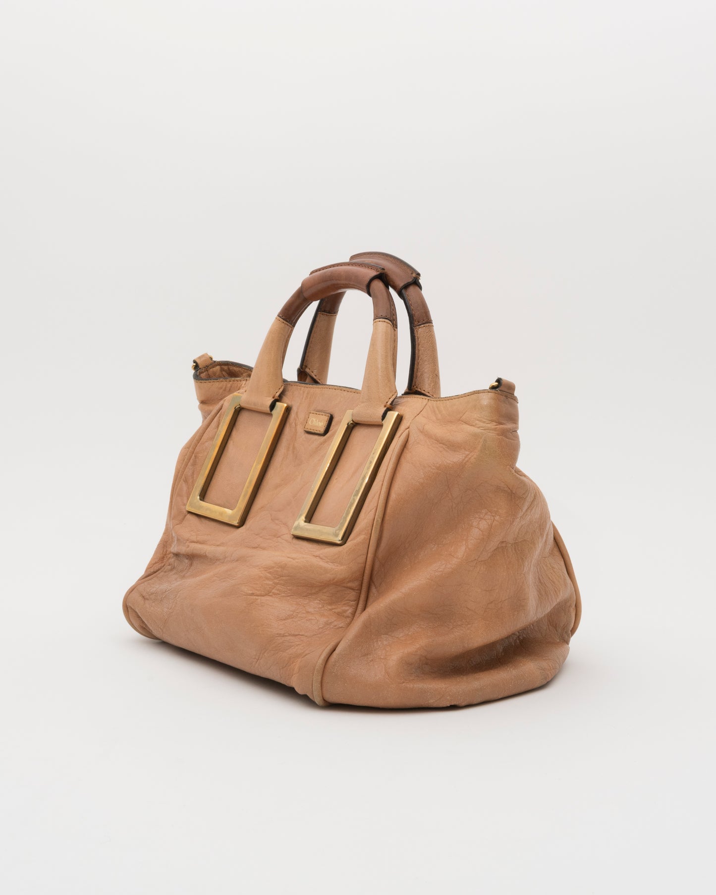2000s CHLOE Small Ethel Beige Leather Bag