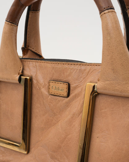 2000s CHLOE Small Ethel Beige Leather Bag