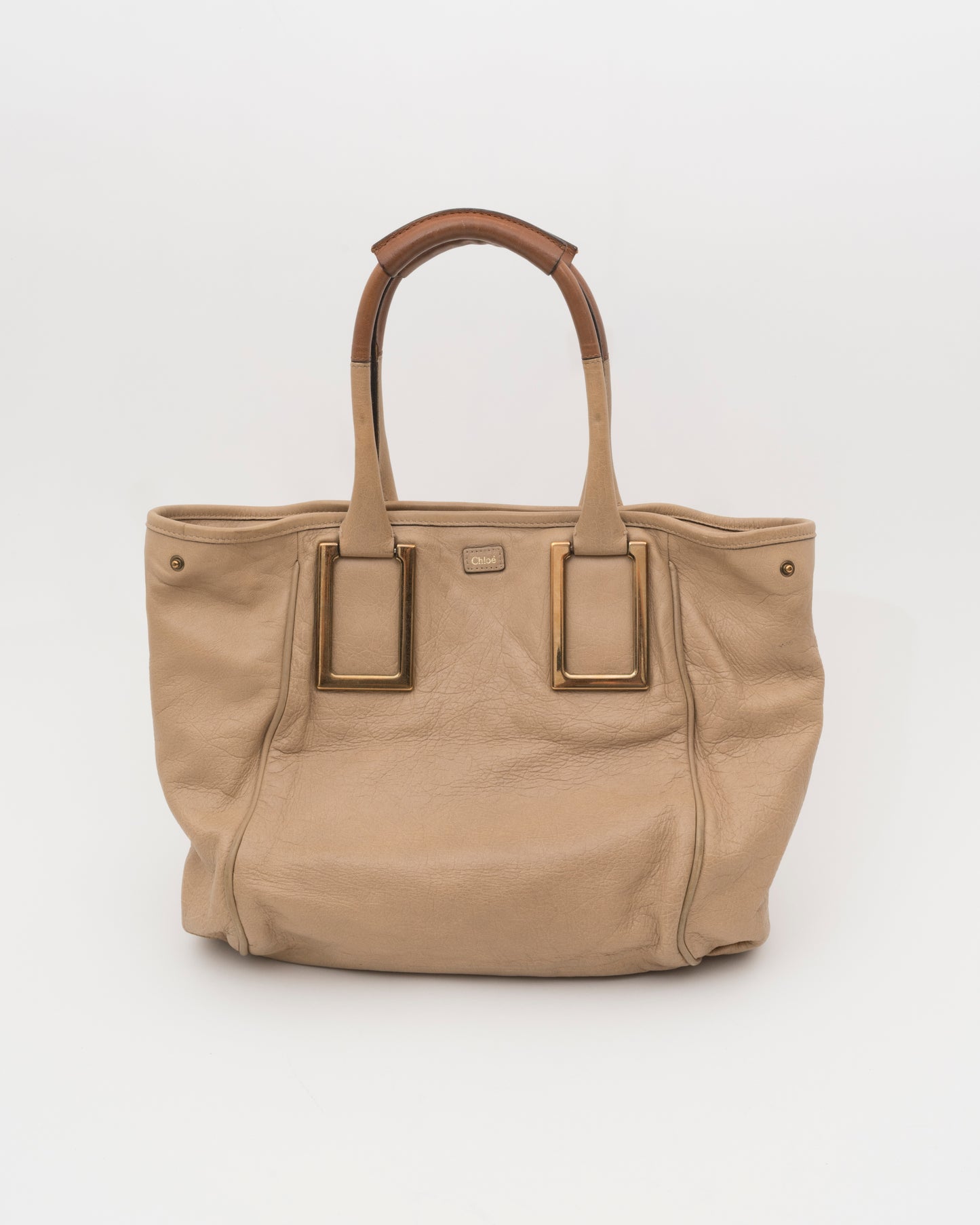 2000s CHLOE Ethel Beige Leather Bag