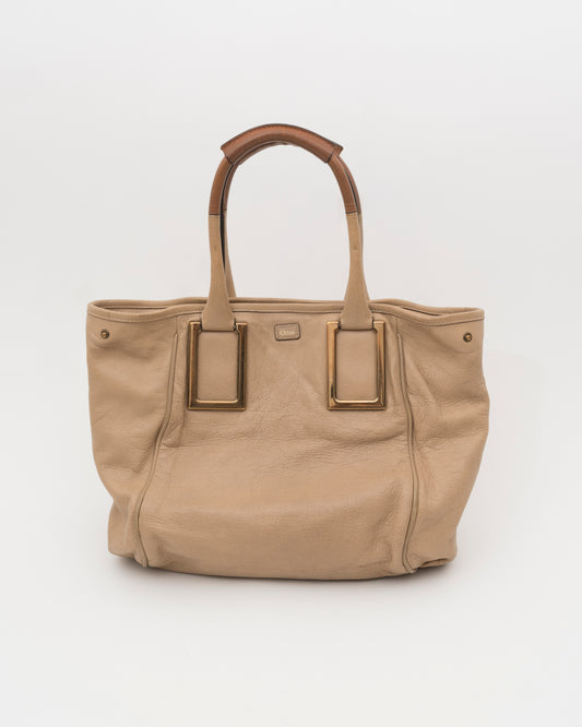 2000s CHLOE Ethel Beige Leather Bag