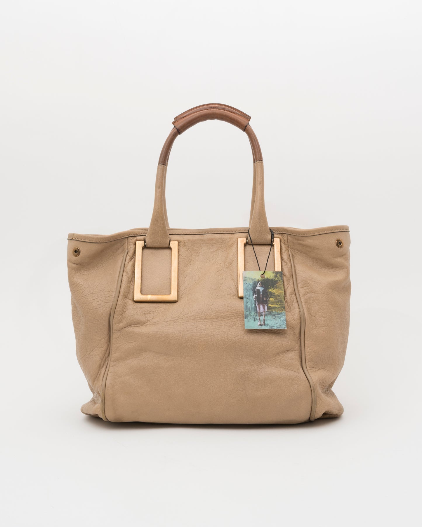 2000s CHLOE Ethel Beige Leather Bag