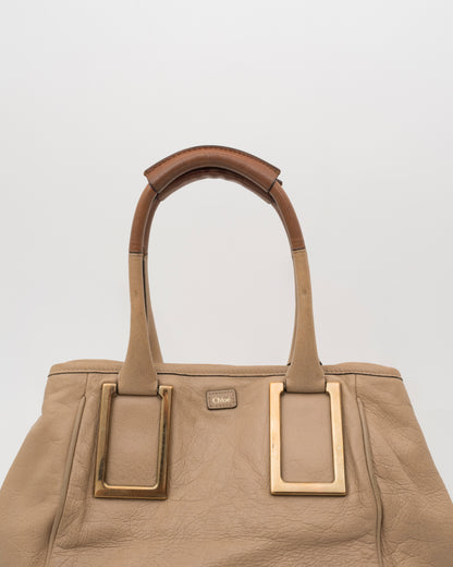 2000s CHLOE Ethel Beige Leather Bag
