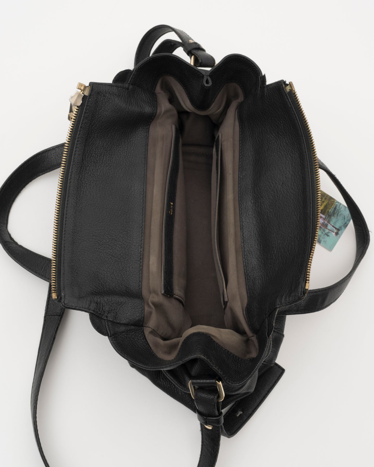 2000s CHLOE Bridget Black Leather Bag