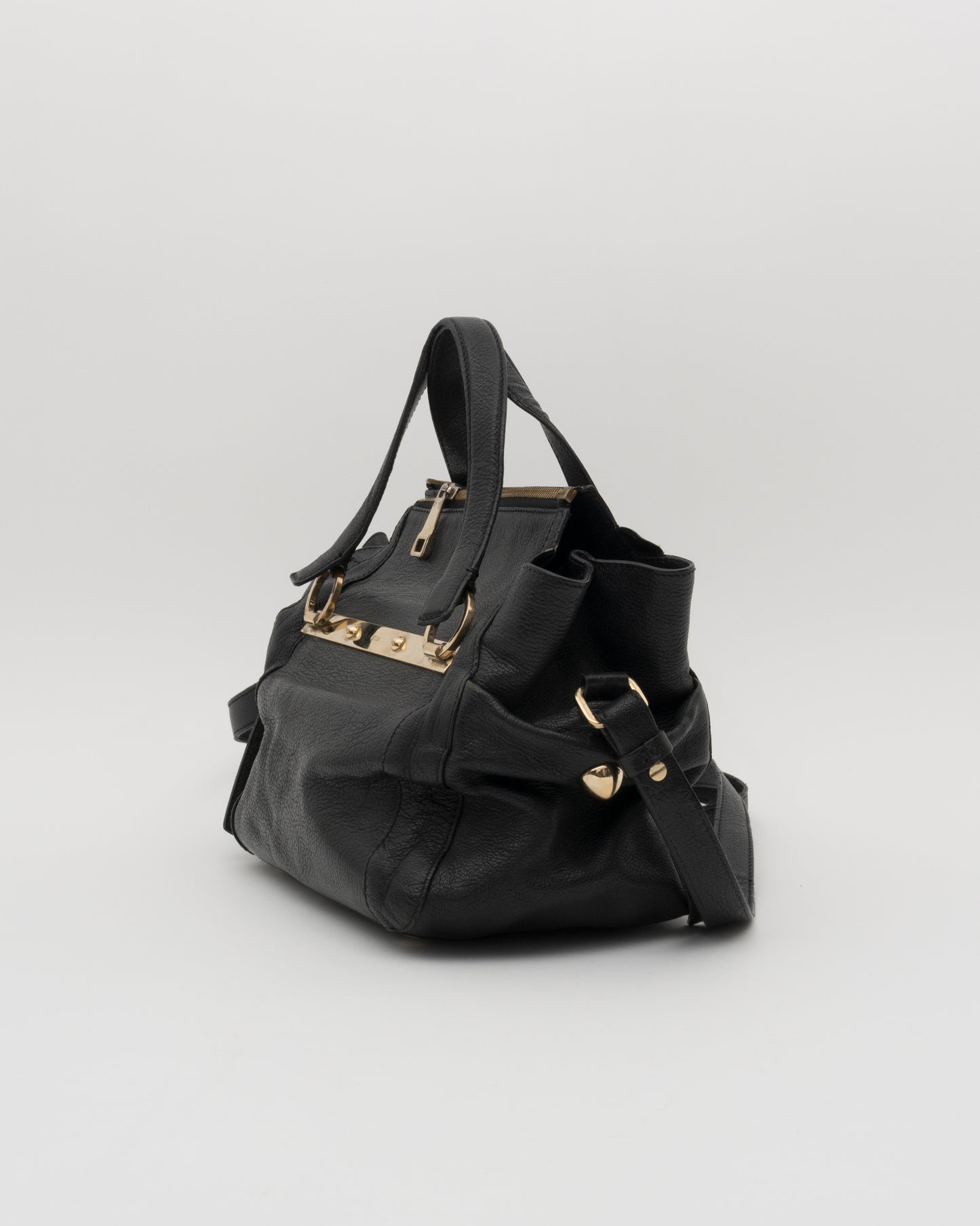 2000s CHLOE Bridget Black Leather Bag