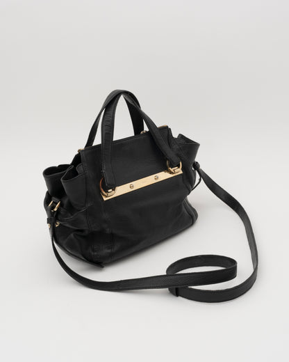 2000s CHLOE Bridget Black Leather Bag