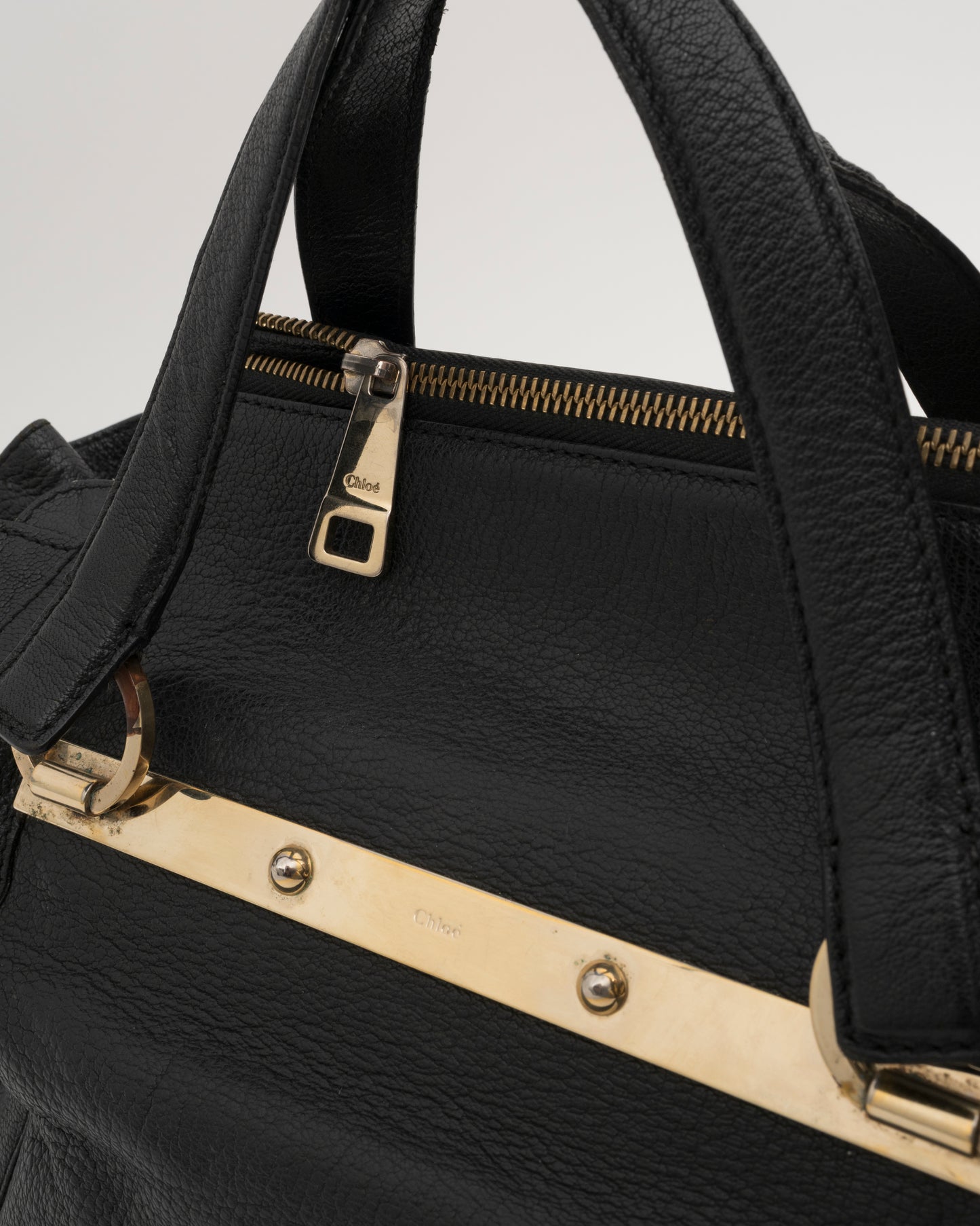 2000s CHLOE Bridget Black Leather Bag