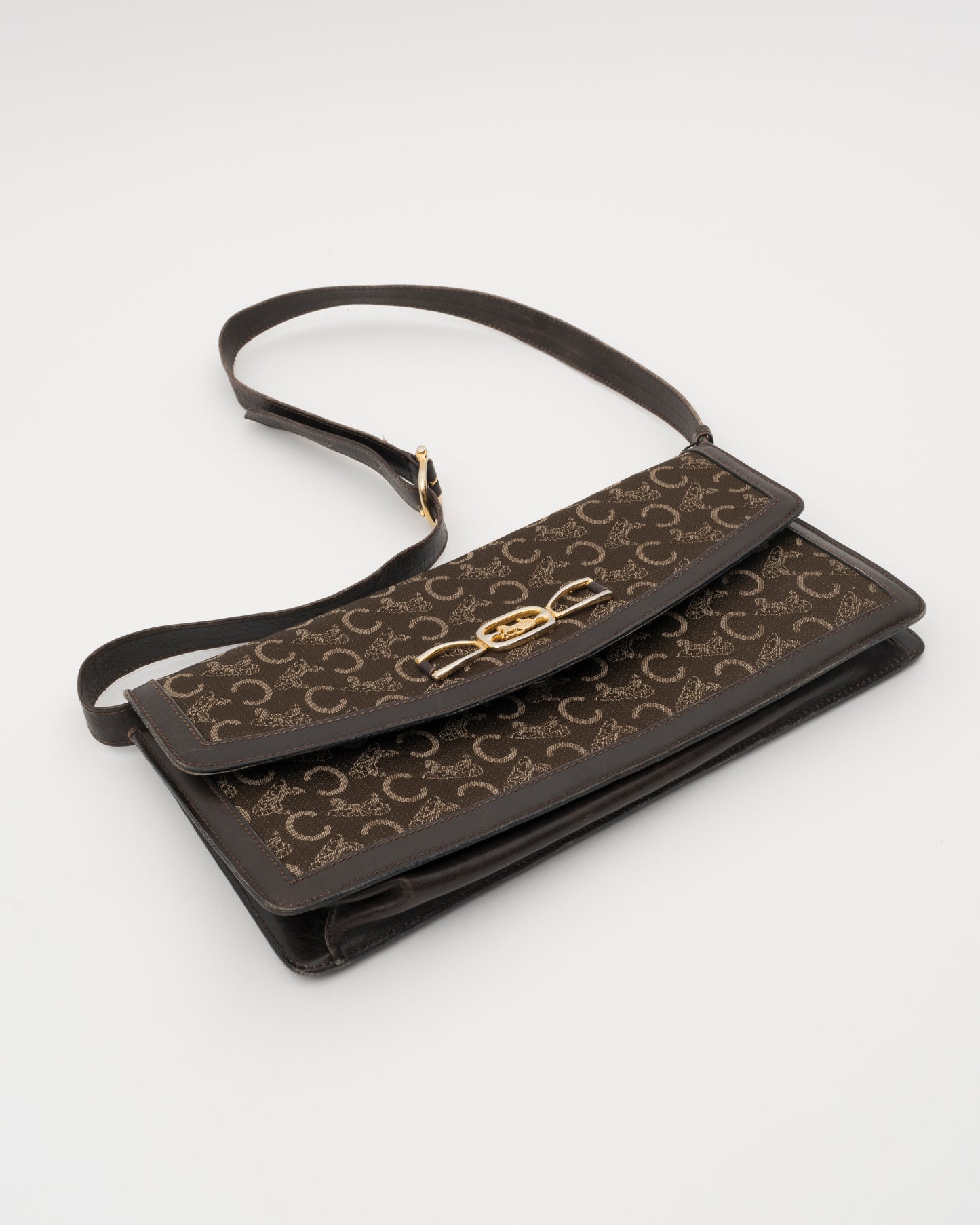 90s CELINE Brown Sulky Shoulder Bag