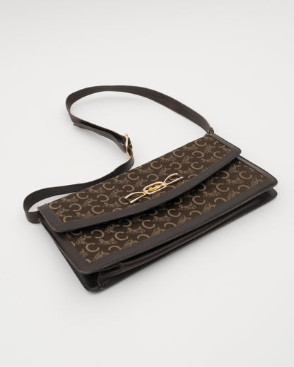 90s CELINE Brown Sulky Shoulder Bag