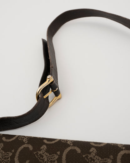 90s CELINE Brown Sulky Shoulder Bag