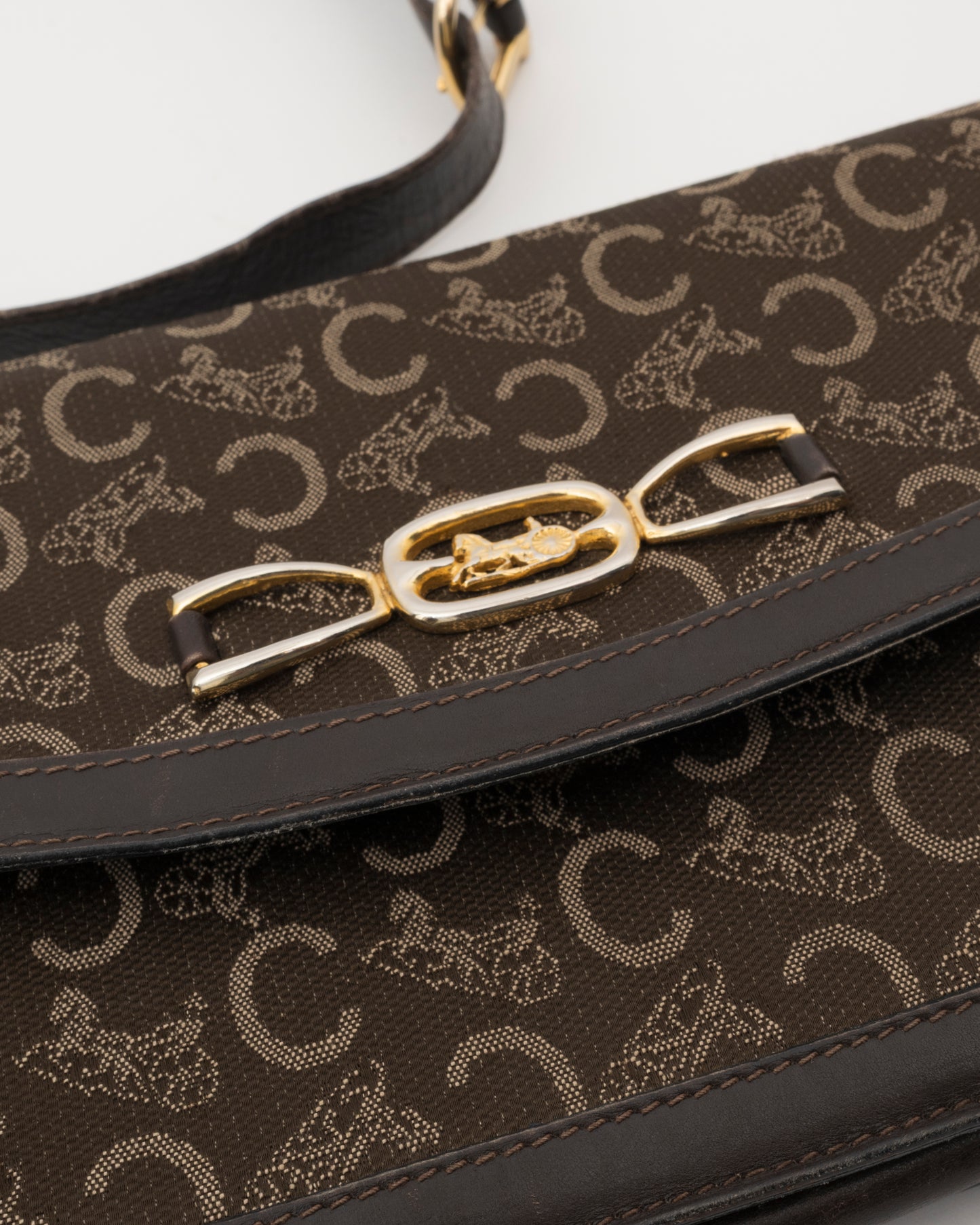 90s CELINE Brown Sulky Shoulder Bag