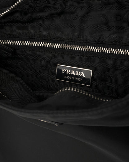 90s PRADA Black Tessuto and Saffiano Bag