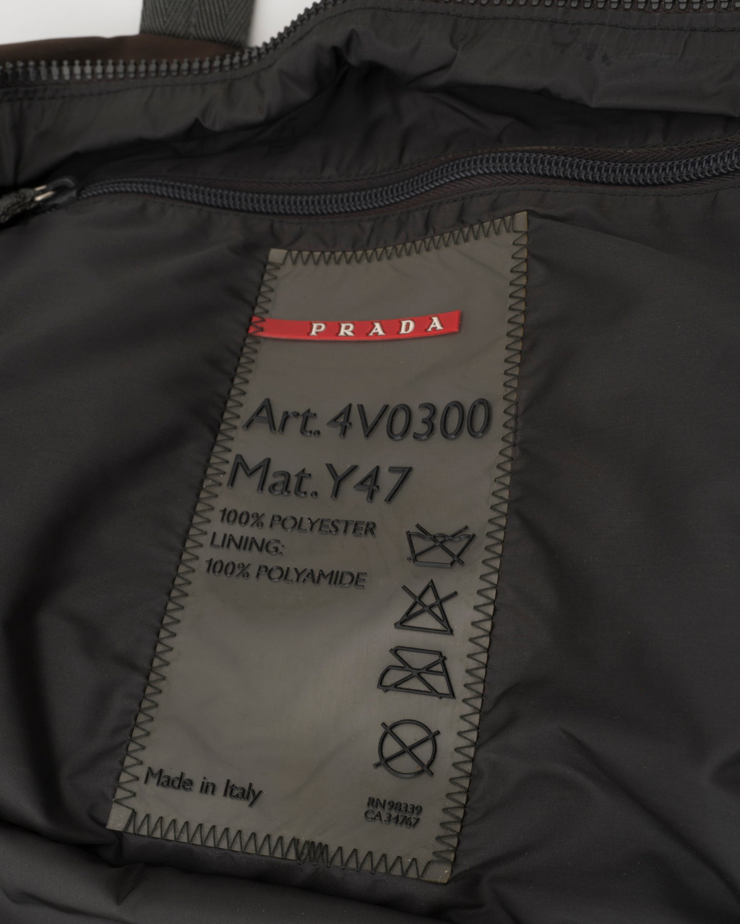 SS2000 PRADA Chocolate Brown Weekender w/Shoe Compartment