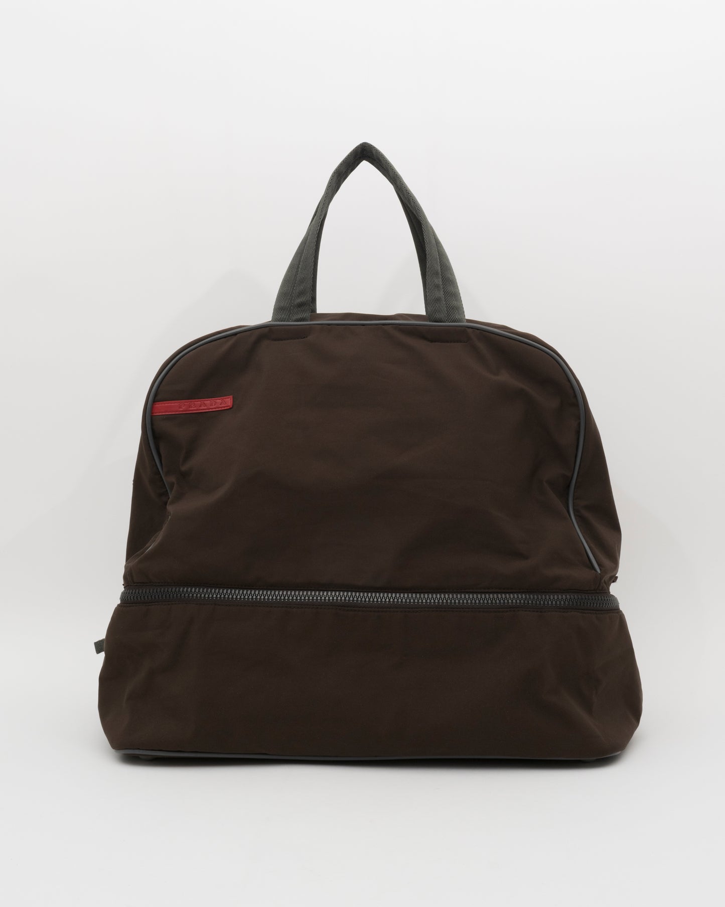 SS2000 PRADA Chocolate Brown Weekender w/Shoe Compartment