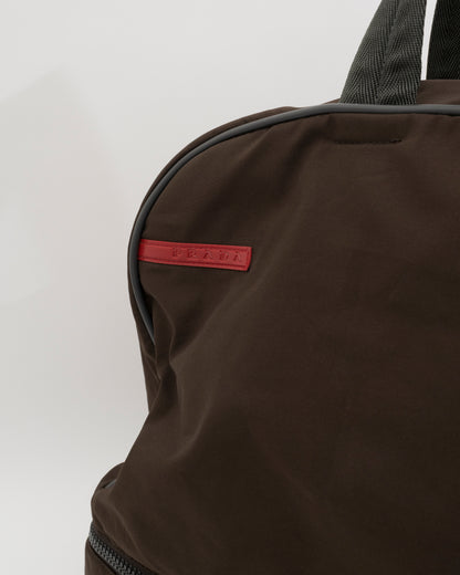 SS2000 PRADA Chocolate Brown Weekender w/Shoe Compartment