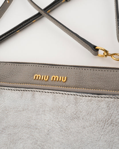 2000s MIU MIU Two Tone Metallic Shoulder Bag