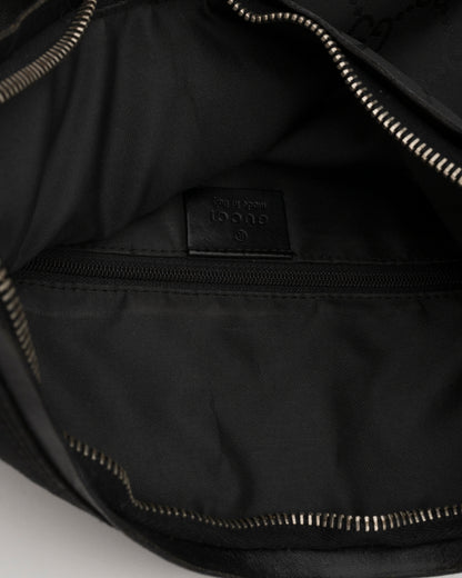 2000s GUCCI Black GG Shoulder Bag