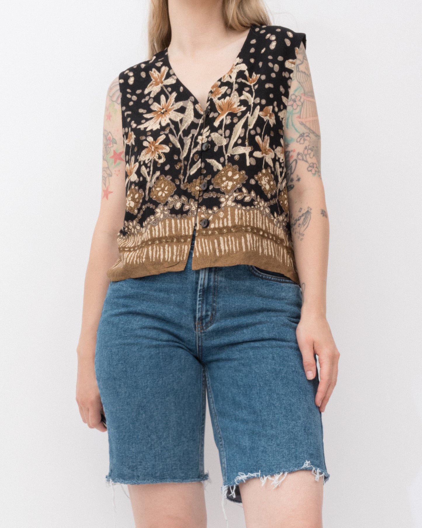 Vintage Floral Boho Top (S-L)