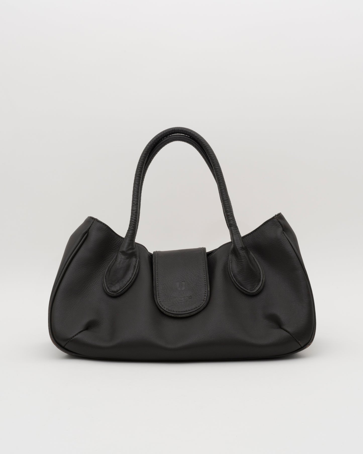 90s U by UNGARO Deep Brown Leather Bag