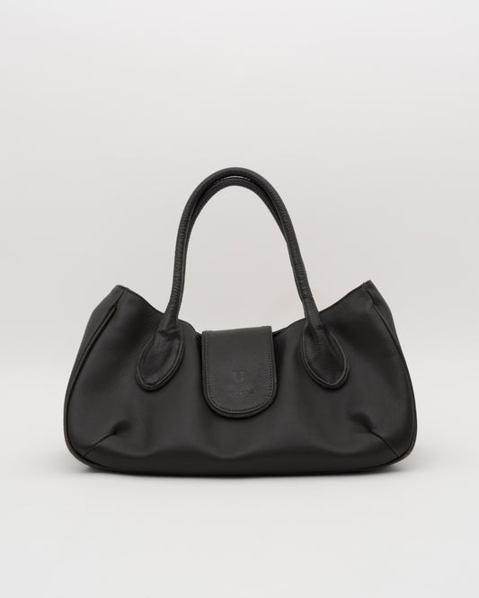 90s U by UNGARO Deep Brown Leather Bag