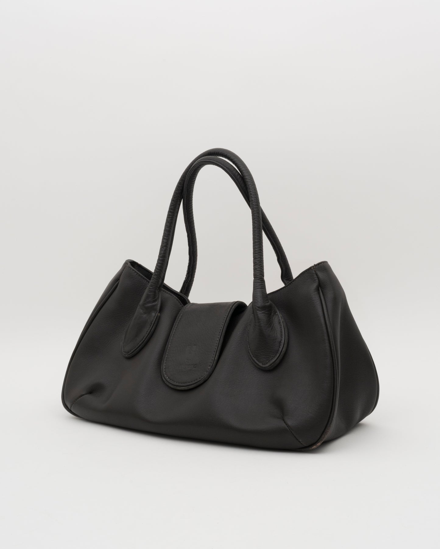90s U by UNGARO Deep Brown Leather Bag