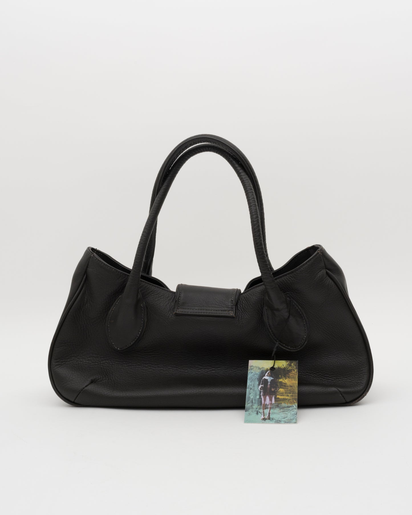 90s U by UNGARO Deep Brown Leather Bag