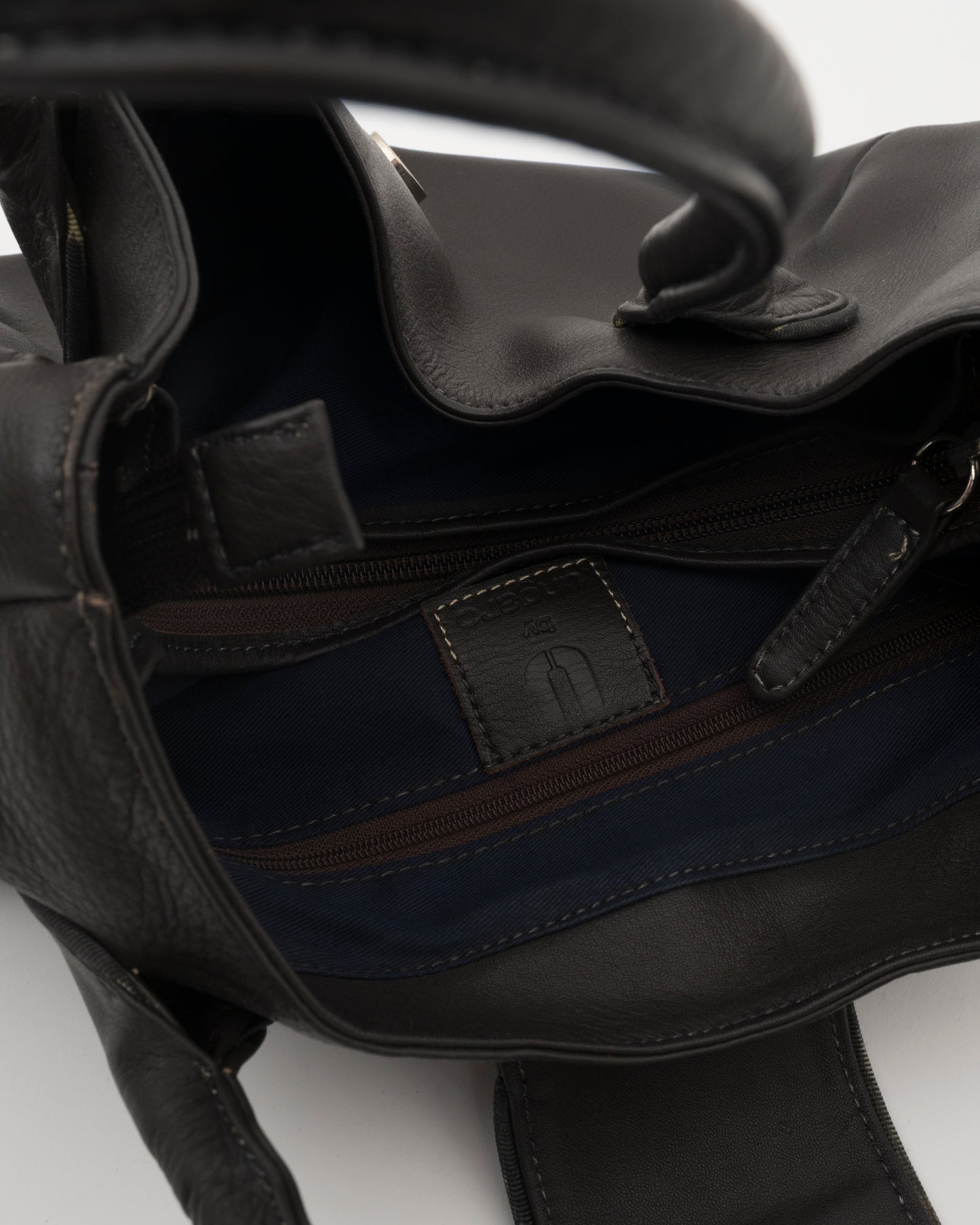90s U by UNGARO Deep Brown Leather Bag