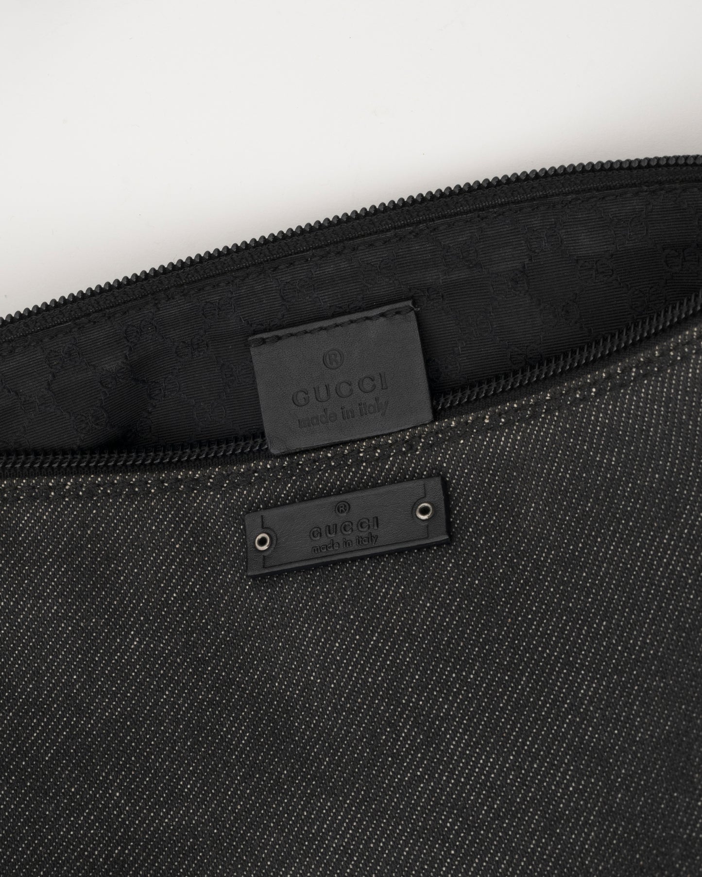 2000s GUCCI Denim Boat Bag