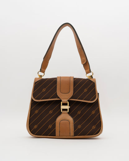 70s GUCCI Shooting Star GG Shoulder Bag