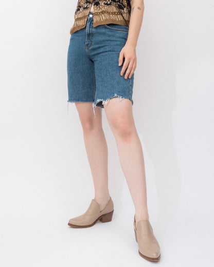 Vintage Medium Wash Denim Shorts (S/M)