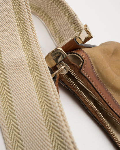 2000s GUCCI GG Half Moon Shoulder Bag