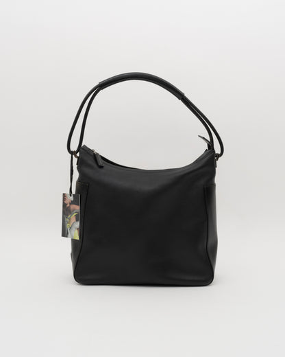 90s GUCCI Tom Ford Era Black Leather Hobo Bag