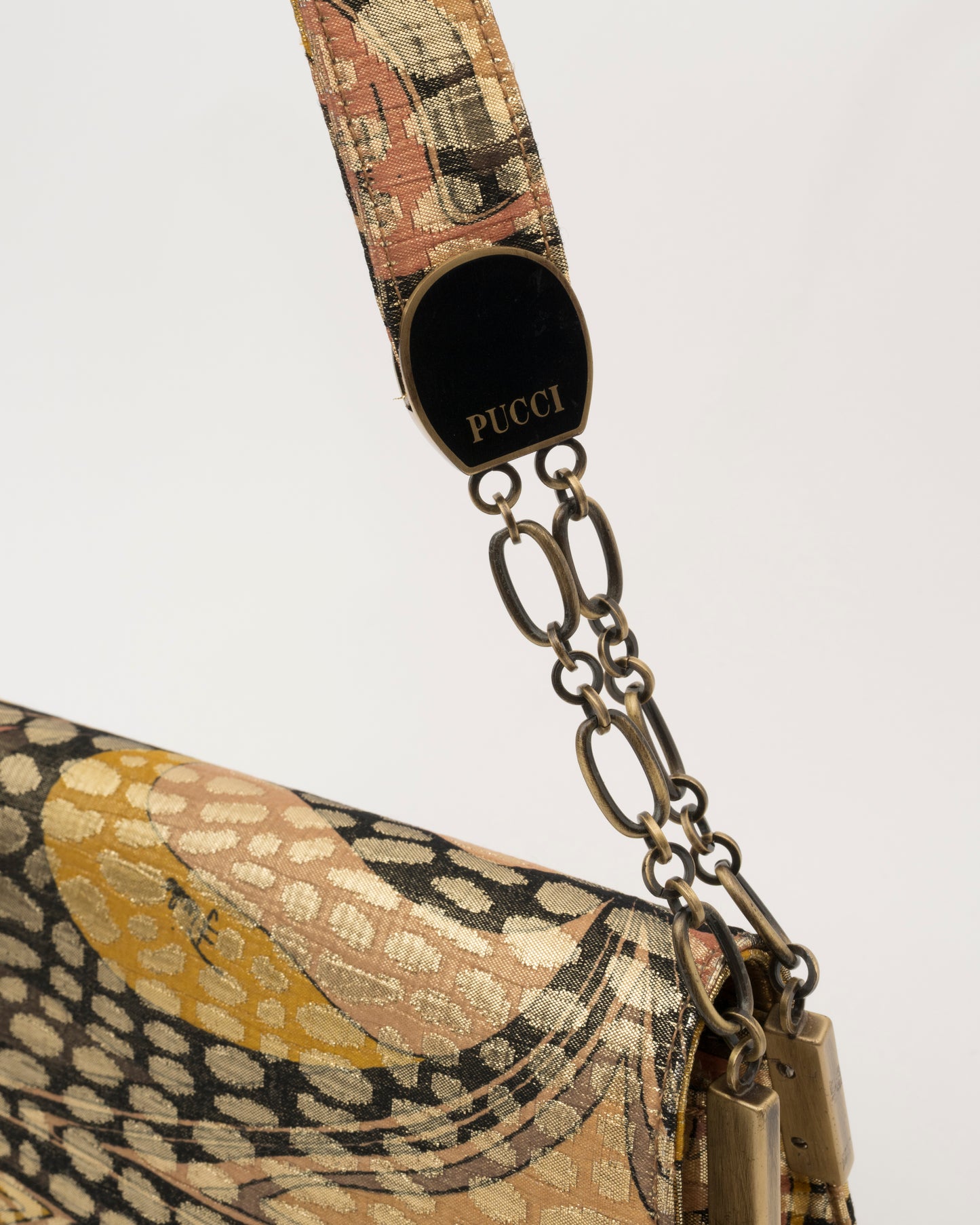 2000s EMILIO PUCCI Christian Lacroix Era Metallic Brocade Bag