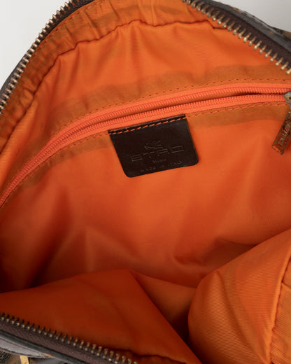 90s ETRO Paisley Monogram Jacquard Bag