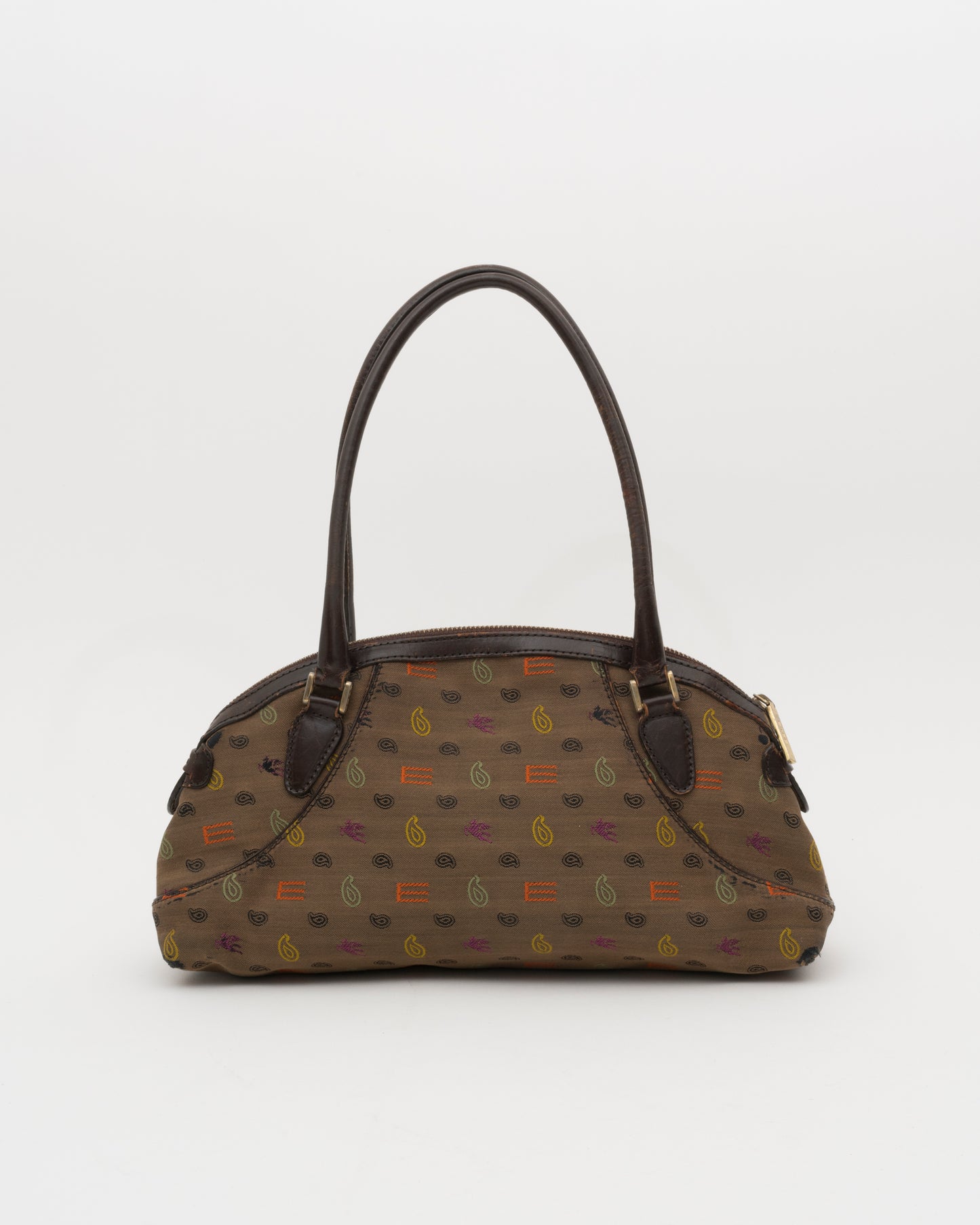 90s ETRO Paisley Monogram Jacquard Bag