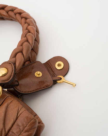 2000s MIU MIU Cognac Medium Matelasse Bag